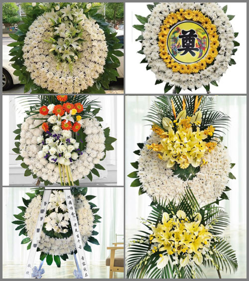 山东莱芜莱城区茶业口镇卧铺村花圈速递